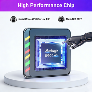 Boîtier TV Android 12 H96 MAX 4K, lecteur multimédia intelligent OTT, certifié Google, avec livraison gratuite en France, Allemagne, Italie, États-Unis - Product Image 1