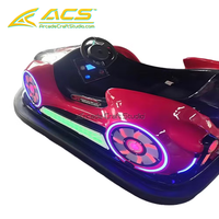 Voiture de sport bleue ACS, véhicule d'amusement à pédales, équipement de divertissement commercial pour salle de jeux intérieure éclairée