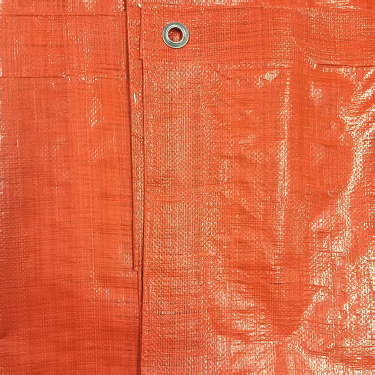 Waterproof Brown Boat Bag Fabric PE Tarpaulin Coated Plain Style Woven Technique for Lining Purpose