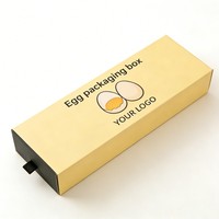 Boîte d'emballage en carton ondulé personnalisée pour œufs, 10 ou 20 alvéoles, conception sur mesure, pour l'emballage alimentaire des œufs, vente en gros, boîte économique