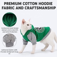 Neuer Happy Custom Premium Baumwoll-Haustier-Hoodie Hundebekleidung Hochdichter Siebdruck Katzenpullover Winddichter Pullover Zubehör