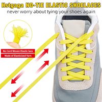 Lacets de chaussures élastiques plats en polyester Runtong pour enfants et adultes Lacets sans nœud pour baskets sans nœud