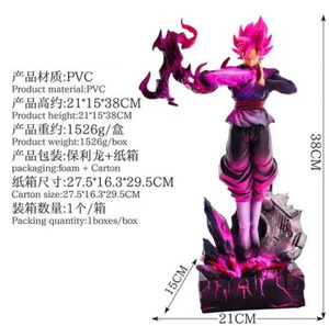 Figura de 38 cm de la Serie JT, DBZ Dragon, Versión Rosa Figura Coleccionable de Son <span class=keywords><strong>Goku</strong></span>, Estatua de PVC, Figura de Anime, Juguete de Regalo - Product Image 6