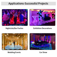Piste de danse Mode populaire Led Setup DJ Light Magnetic 3D Mirror Panel DJ Light Wedding Interactive Led Floor