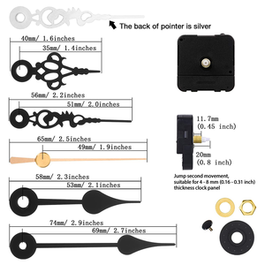 Quartz <strong>Clock</strong> Movement DIY <strong>Kit</strong> 2 Sets Short Hands Wall <strong>Clock</strong> Repair Replacement Parts - Product Image 2