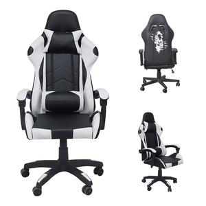Fauteuil de jeu en cuir PU, noir et rouge, pour ordinateur PC de jeu - Product Image 5