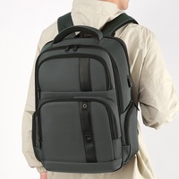 Sac à dos d'affaires pour ordinateur portable avec port USB de chargement et multiples poches – Idéal pour les voyages d'affaires – Direct Usine