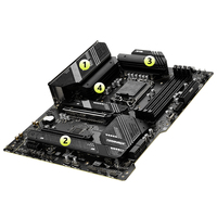 Carte mère MSI MAG B760 TOMAHAWK WIFI DDR4 avec chipset Intel B760, prend en charge 128 Go de mémoire, processeurs Intel Core de 12e/13e génération