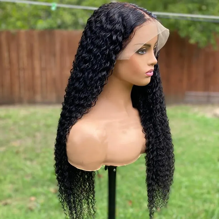 Brazilian Human Hair Wigs For Black Women , Deep Wave 13X4 Hd Swiss Lace Frontal Wigs Pre Plucked,Lace Front Wigs Human Hair