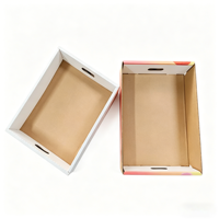 Boîtes en carton ondulé en gros, taille standard, recyclables, en kraft, pour boîtes à fruits