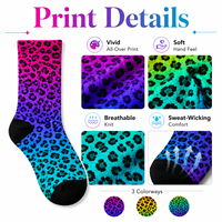 Chaussettes de sport en coton pour femmes, personnalisées avec logo OEM, respirantes, écologiques, imprimées en sérigraphie