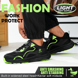 男士 6KV 绝缘安全鞋，钢头户外工作靴，适用于工厂仓库使用 - Product Image 3