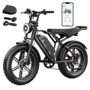 R002 Solución <span class=keywords><strong>de</strong></span> Movilidad Moderna, Bicicleta Eléctrica Desmontable <span class=keywords><strong>de</strong></span> 48V 250W con Neumáticos Gruesos <span class=keywords><strong>de</strong></span> 20 Pulgadas, Asistencia al Pedaleo, 60 km <span class=keywords><strong>de</strong></span> Autonomía, Digital Electrónico - Product Image 2