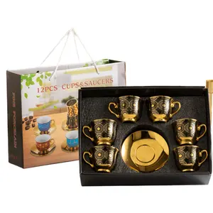 2023 Factory Direct Selling Black Sets Table Turkish Coffee And Tea Set