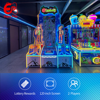 Máquina recreativa de escalada interior para 2 jugadores, operada con monedas, con sistema de tirar de cuerda y premio de tickets, directo de fábrica, para centros comerciales y FEC, personalizable