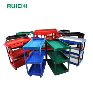 RUICHI Tool Cart Tool Organizer carrello portautensili a tre vassoi con ruote organizzatore Mobile per armadietto commerciale industriale