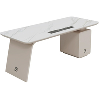 Meubles de bureau commerciaux de luxe, table de bureau exécutive en MDF, bureau moderne pour PDG