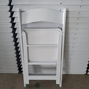 Vente en gros <span class=keywords><strong>Chaise</strong></span> <span class=keywords><strong>pliante</strong></span> en résine Wimbledon rembourrée blanche pour jardin extérieur pour mariage et fête - Product Image 3