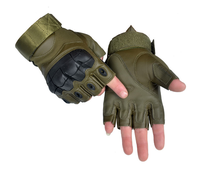 Gants tactiques à demi-doigts pour hommes, antidérapants, résistants à l'usure, pour le cyclisme, l'entraînement en plein air, gants de protection à coque rigide
