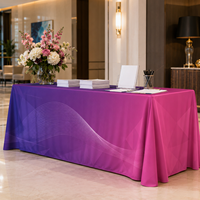 Nappe de table Esports vibrante, design gaming personnalisé, housse de table de marque pour salons technologiques, tournois de gaming et présentoirs PC