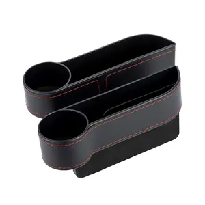 Hot Sale Auto Interieur Zubehör PU Leder Auto Konsole Vordersitz Gap Filler Organizer Multifunktion aler Autos itz Gap Organizer