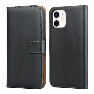 Sang trọng chính hãng Leather Wallet <span class=keywords><strong>Case</strong></span> với chân đế và khe cắm thẻ cho <span class=keywords><strong>iphone</strong></span> 12 Mini lật Folio phong cách điện thoại di động trường hợp - Product Image 1