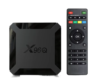 Boîtier TV Android 10 personnalisable en gros Allwinner H313, WiFi 2.4G, intelligent, 4K, processeur Quad Core, fabricant d'origine, pas cher X96Q - Product Image 1
