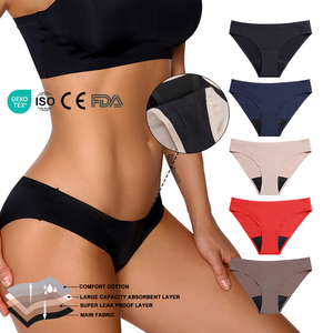 Ropa Interior Menstrual de Cintura Baja Hygieia para Niñas Adolescentes, Bragas Menstruales Lavables para el Postparto, Super Absorbentes - Product Image 1