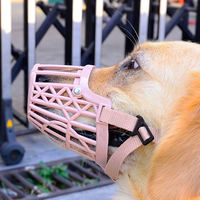 UT Anti-morsure rose drôle chien muselière sécurité respirant en Silicone chiot grand chien cache-bouche garde pour chiens masque pour animaux de compagnie contrôle des aboiements