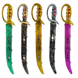 <span class=keywords><strong>Espadas</strong></span> de Juguete de Plástico para Disfraces de Cosplay, Accesorios para Fiestas de Baile de Halloween, Cuchillos Generales Electrochapados de Colores - Product Image 5
