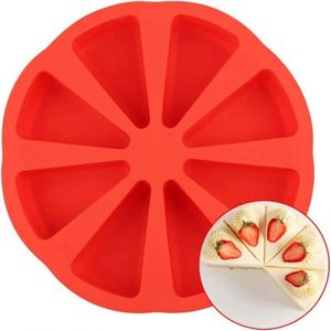 Molde de Silicona para Scones, Triangular, 8 Cavidades, para Pizza, Pastel, Pan de Maíz, Brownies, Muffins y Jabón, Herramienta para Hornear - Product Image 1