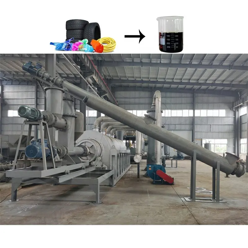 High profits Plastic&rubber processing machinery to extract fuel oil and carbon black pyrolysis plant pyrolysis system