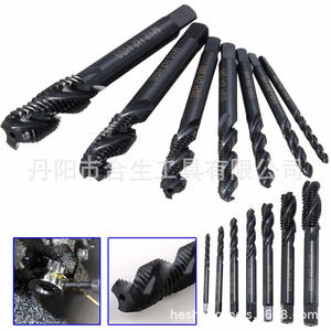 Machos de roscar sin desbaste Mr Drill métricos M3-M12, de acero de alta velocidad con ranura espiral nitrurada, herramientas de roscado para acero - Product Image 4