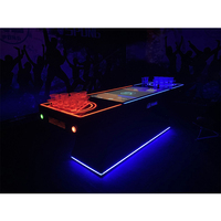 Table de jeu Beer Pong numérique à LED, à monnayeur, en métal, de haute qualité, la plus récente, pour usage commercial, équipement d'amusement, à vendre