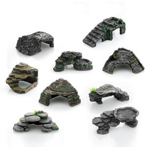 Pièces de reptiles en gros Reptiles cachant des grottes tortues plate-forme de bain de soleil lézards Hu Zilong abri. - Product Image 3