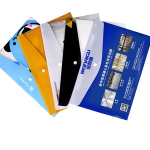 Carpeta Transparente con Diseño <span class=keywords><strong>Diagonal</strong></span>, Bolsa Impermeable para Documentos, Botón de Presión de Plástico para Protección de Documentos a Prueba de Agua - Product Image 1