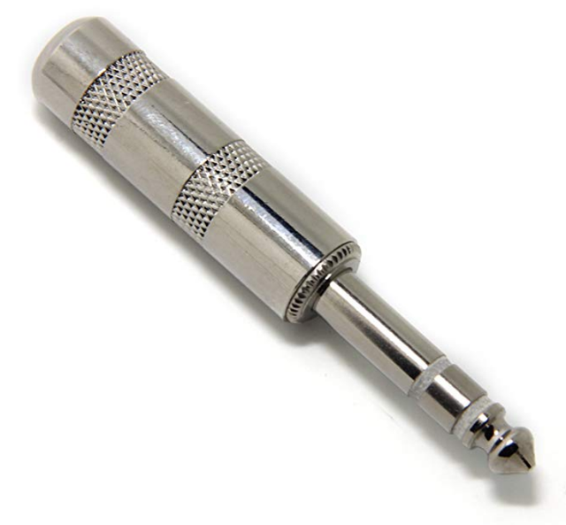 Welding Type Straight 1/4" Plugs for Patch Cables, Balanced Cables, Snakes - TRS Male Stereo 1/4 Inch Phono 6.3mm Phone Plug