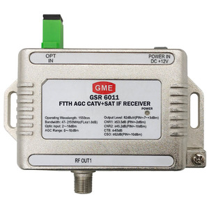 Convertisseur Fibre-RF 47-2150MHz 1550nm FTTH AGC CATV+<span class=keywords><strong>SAT</strong></span>-IF pour Récepteur Satellite - Product Image 2
