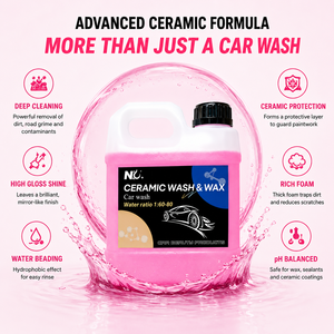 Brillantezza in espanso brillano lucidi lucidi lucidi lisci 2-in-1 <span class=keywords><strong>Wash</strong></span> & Wax con aggiunta di Shampoo per autolavaggio in ceramica con rivestimento idrofobico - Product Image 2