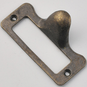 Tirador de cajón estilo antiguo de aleación de zinc, bronce, ranura rectangular para organización de cajones de gabinete - Product Image 3