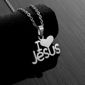 Joyería Religiosa, Collar con Colgante de Cruz de Jesús, Cadena de Acero Inoxidable, Símbolo Cristiano para Hombre, Crucifijo - Product Image 2
