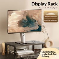 Support de moniteur portable pour ordinateur de bureau, base surélevée pour écran, étagère de rangement de bureau en acier laminé à froid