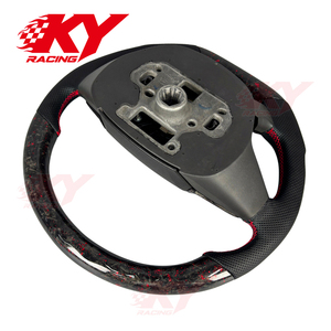 Volante Personalizado de Fibra de Carbono Roja para Ford Focus ST RS GCC 2008-2014, Accesorios para Automóviles - Product Image 4