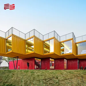 Container Creative Modification 20FT/40FT Cargo Container House Multiple Stacks Designed To Your Needs