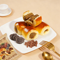 Vente en gros usine : Petits pains au bœuf moelleux à la truffe noire, populaire en-cas chinois