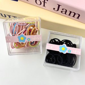 Attaches pour cheveux de bébé colorées, haute élasticité, couleurs bonbon, pour filles, usage quotidien, design géométrique, origine Yiwu - Product Image 3