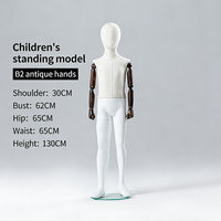 Mannequins Enfants Corps Entier à Vendre, Modèles Garçons et Filles pour Présentation de Vêtements avec Mains en Bois