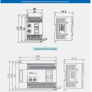 Orijinal XC3 Serisi PLC PAC Kontrolörleri Yeni Xc3-14T-E Programlama Kontrolörü 64 Giriş/Çıkış 220V Röle Çıkışı 12 Ay Garanti - Product Image 4