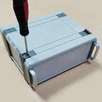 Boîtier de contrôle anti-poussière IP54 en plastique ABS avec couvercle en aluminium, idéal pour les projets de câblage électrique d'instruments industriels