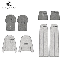 LIQIAO 2026 Nouvel ensemble de vêtements de yoga pour femmes, ensemble décontracté, hauts à manches longues/courtes confortables avec pantalon/short, doux et respirant